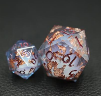 Liquid Copper Foil Oversized 33mm Resin D20