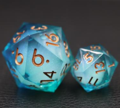 Liquid Blue Oversized 33mm Resin D20