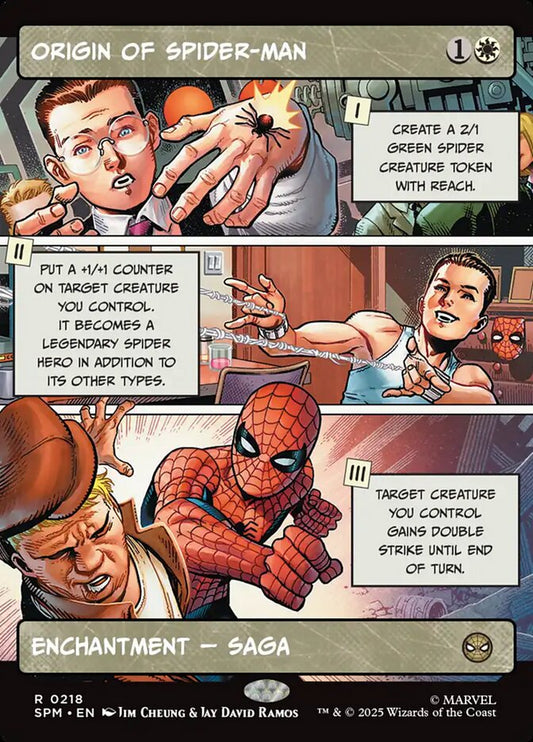 Origin of Spider-Man spm 218