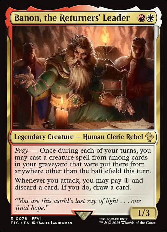 Banon, the Returners' Leader fic 78