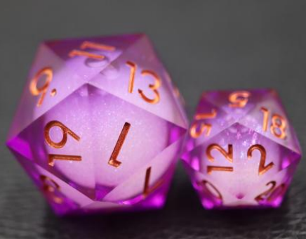 Liquid Purple Oversized 33mm Resin D20