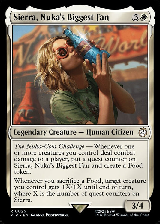 Sierra, Nuka's Biggest Fan pip 25