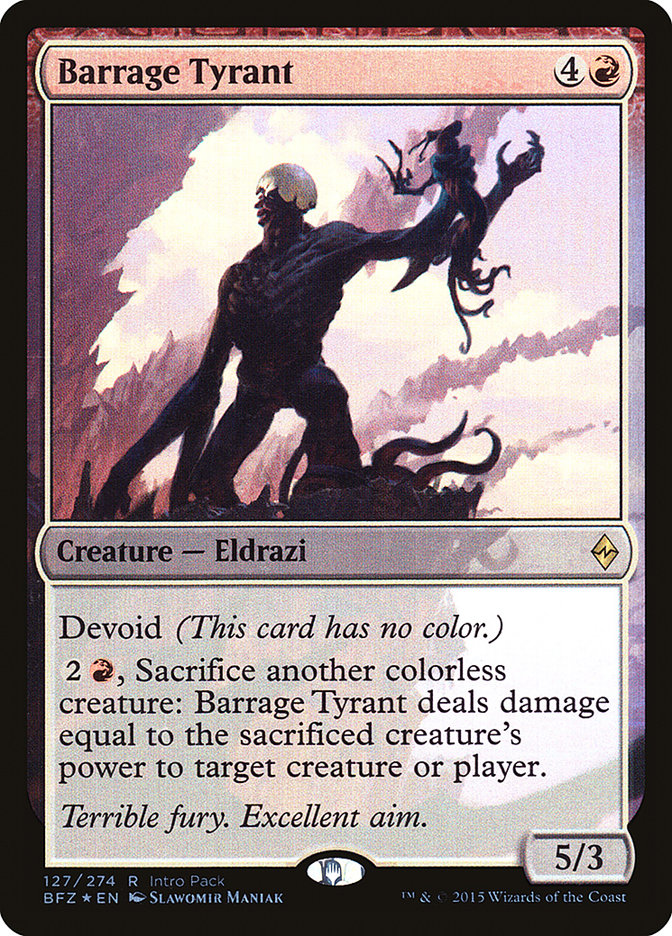 Barrage Tyrant pbfz 127