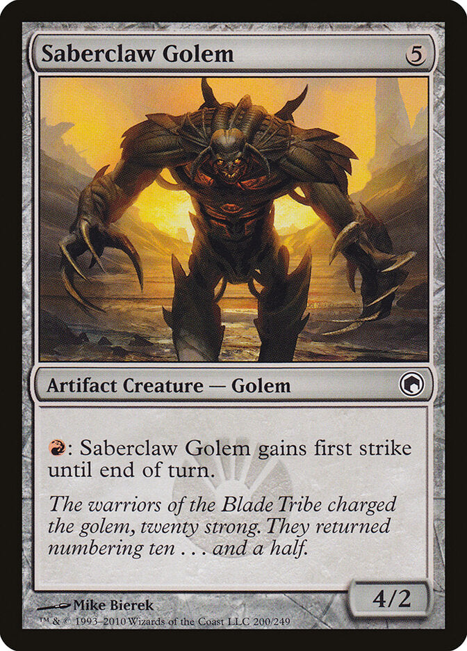 Saberclaw Golem som 200