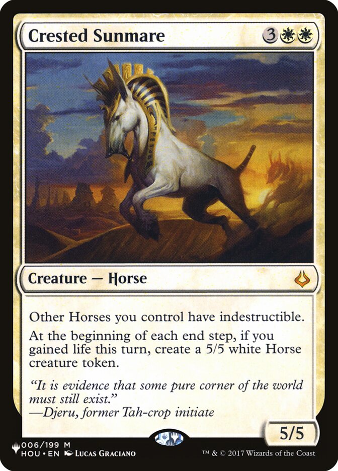 Crested Sunmare plst HOU-6
