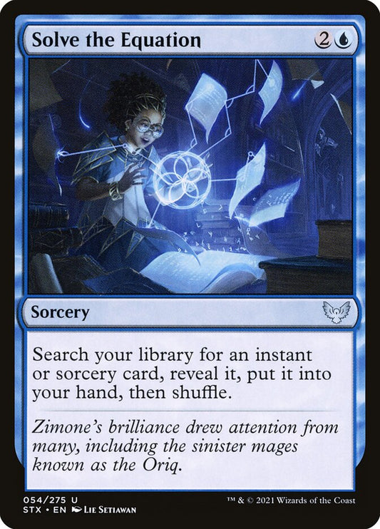 Solve the Equation stx 54