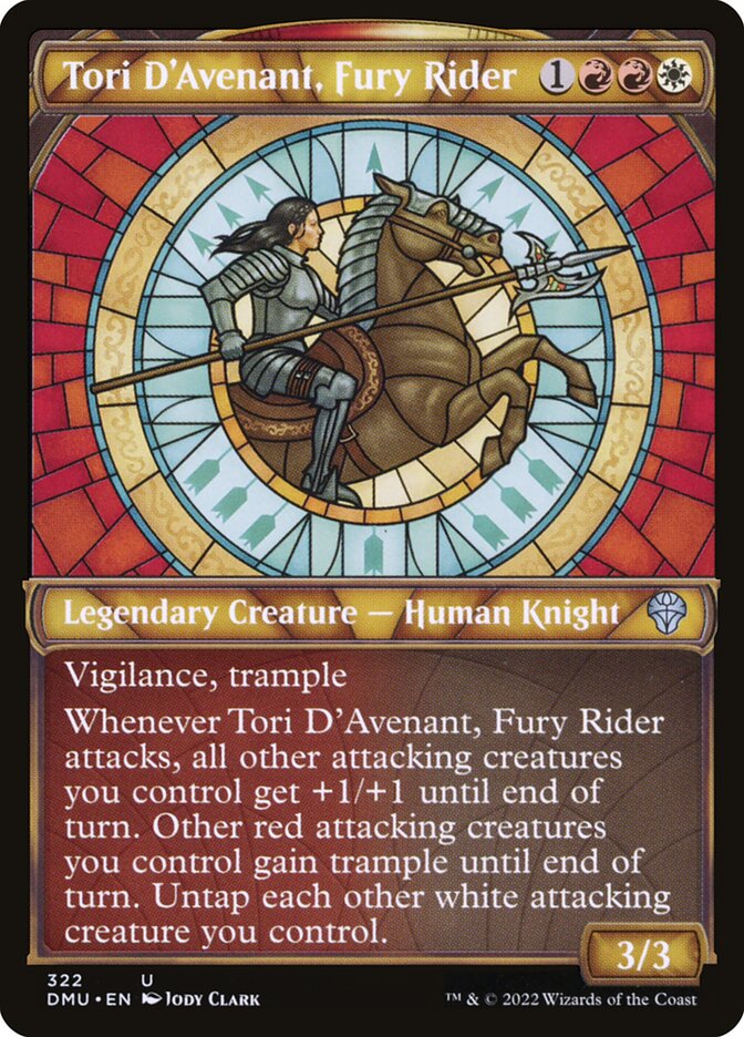 Tori D'Avenant, Fury Rider dmu 322