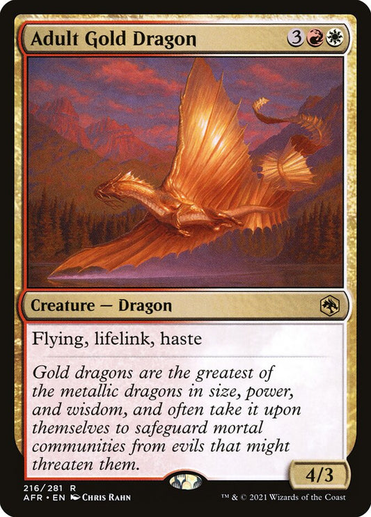Adult Gold Dragon afr 216
