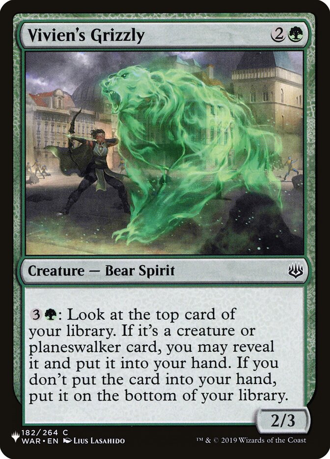 Vivien's Grizzly plst WAR-182