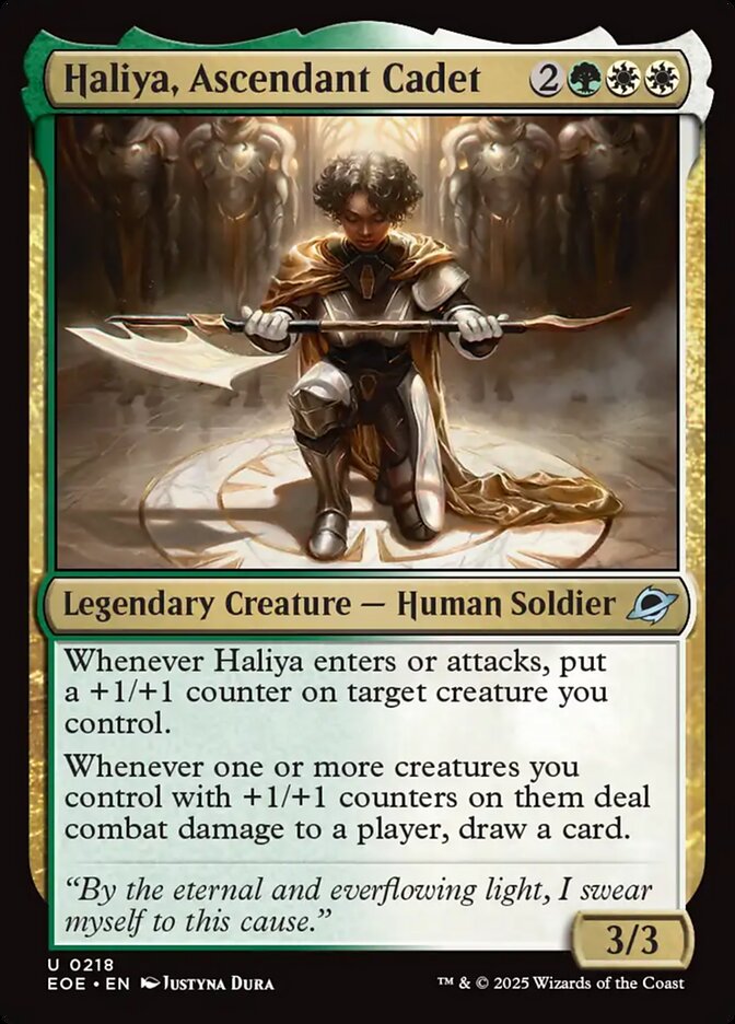 Haliya, Ascendant Cadet eoe 218