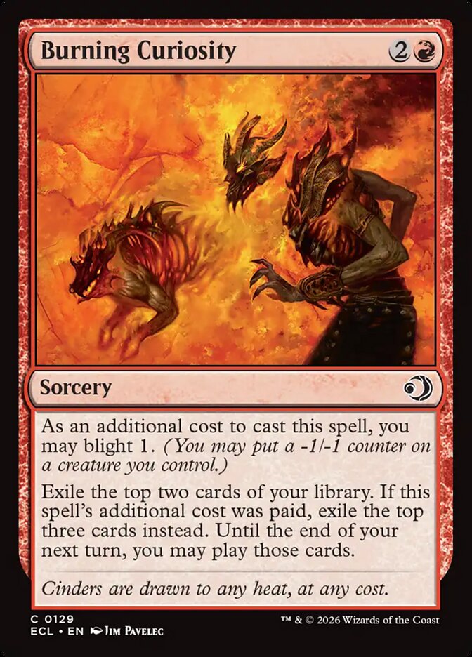 Burning Curiosity ecl 129