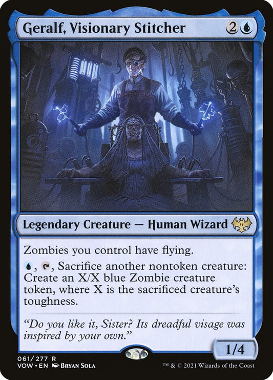 Geralf, Visionary Stitcher vow 61