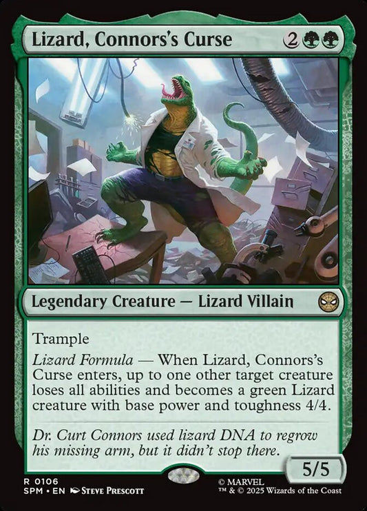 Lizard, Connors's Curse spm 106