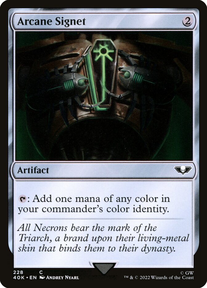 Arcane Signet 40k 228