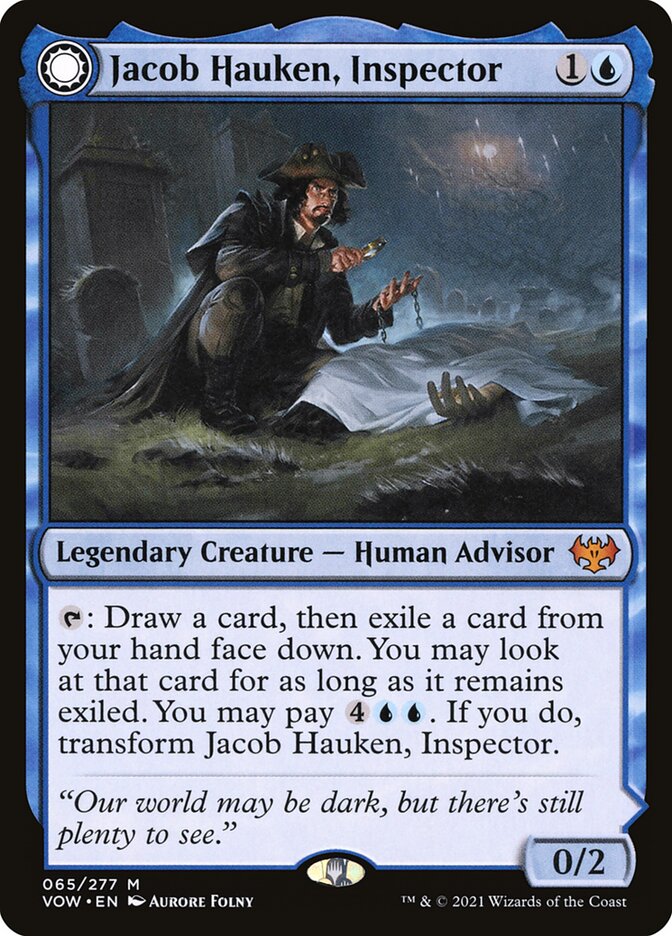 Jacob Hauken, Inspector // Hauken's Insight vow 65