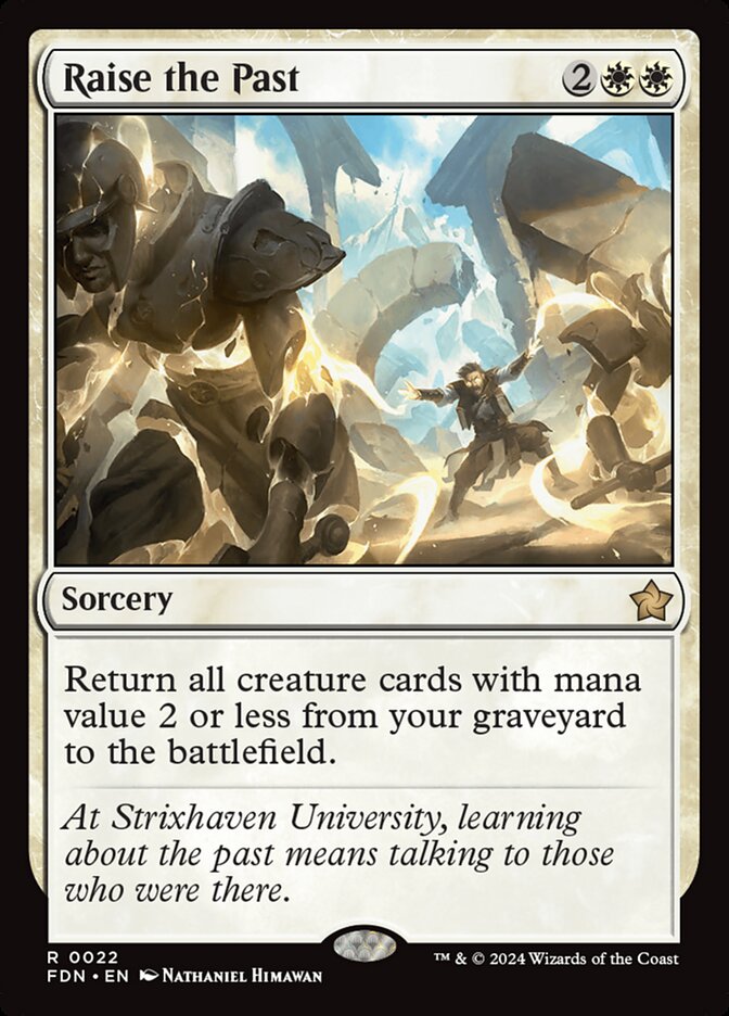 Raise the Past fdn 22