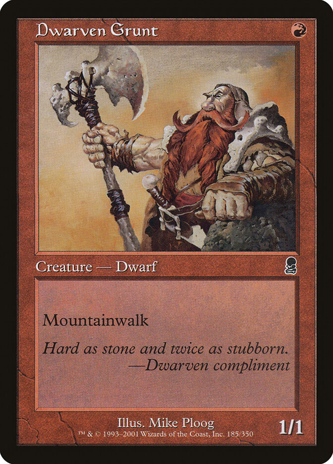 Dwarven Grunt ody 185