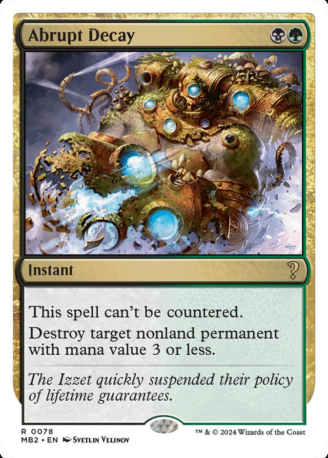 Abrupt Decay mb2 78