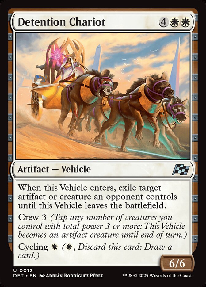 Detention Chariot dft 12