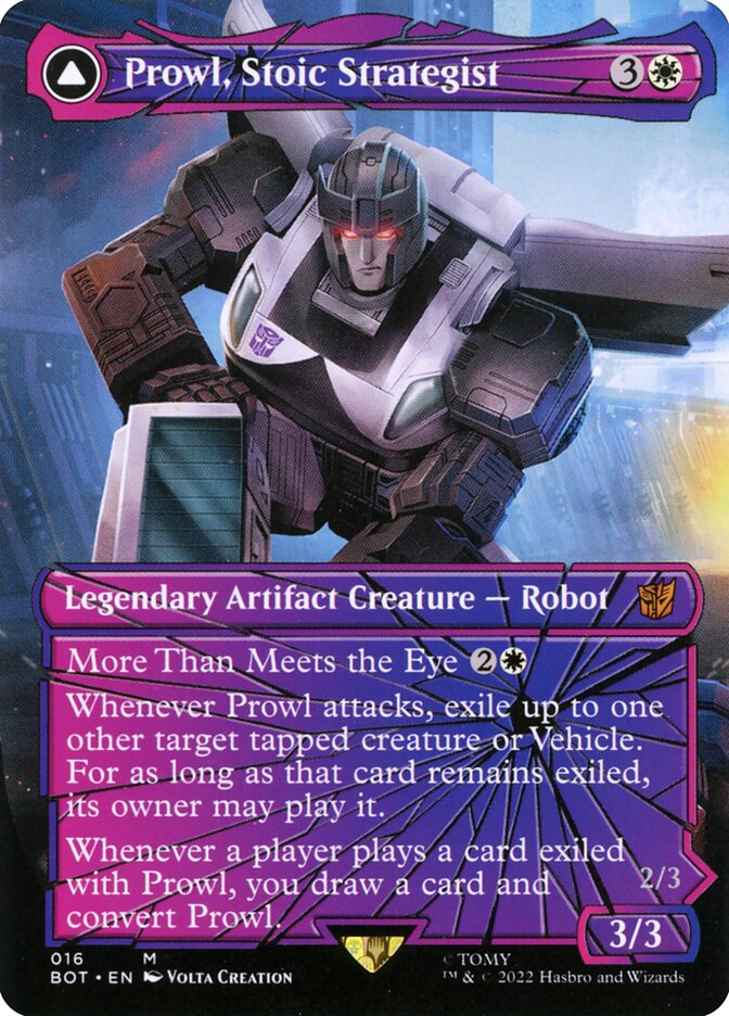 Prowl, Stoic Strategist // Prowl, Pursuit Vehicle bot 16