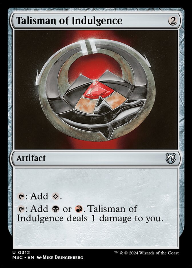 Talisman of Indulgence m3c 312