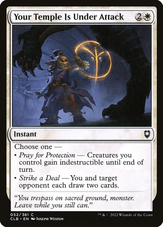 Your Temple Is Under Attack clb 52