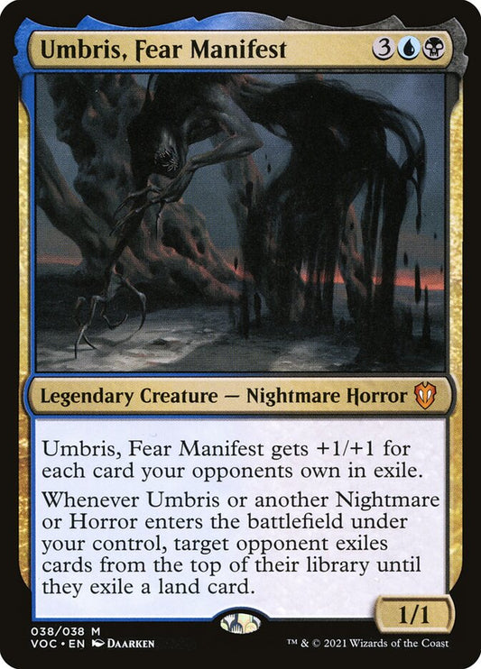 Umbris, Fear Manifest voc 38
