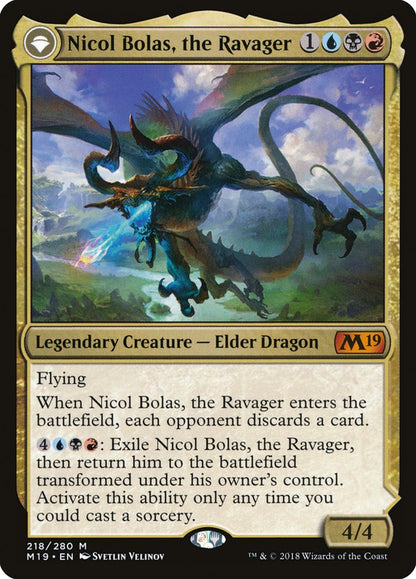 Nicol Bolas, the Ravager // Nicol Bolas, the Arisen m19 218