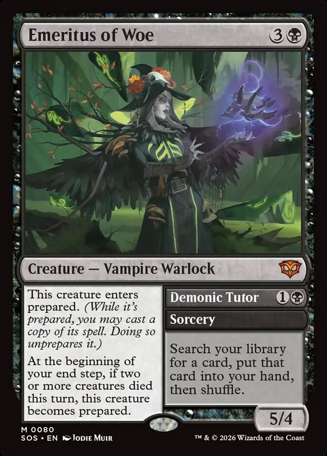 Emeritus of Woe // Demonic Tutor sos 80