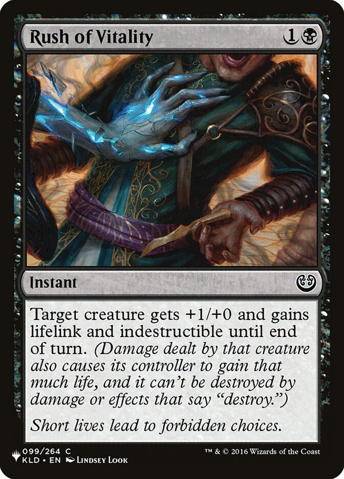 Rush of Vitality plst KLD-99