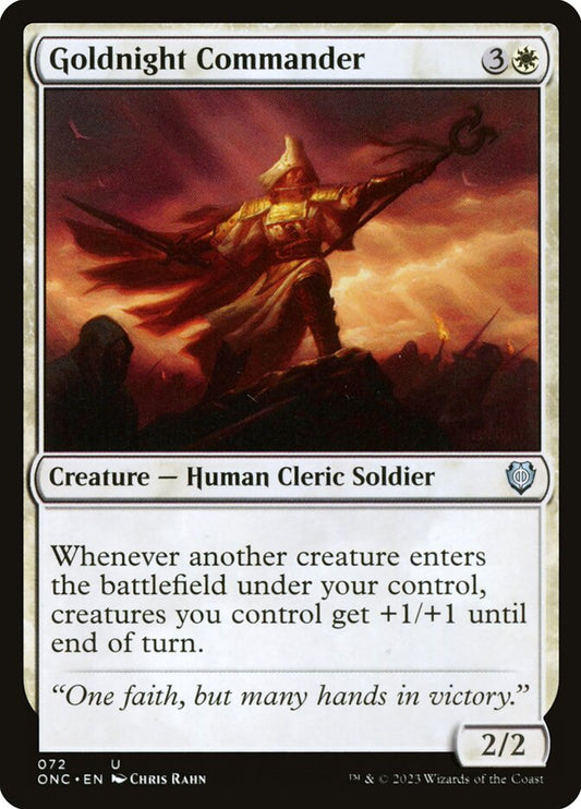 Goldnight Commander onc 72