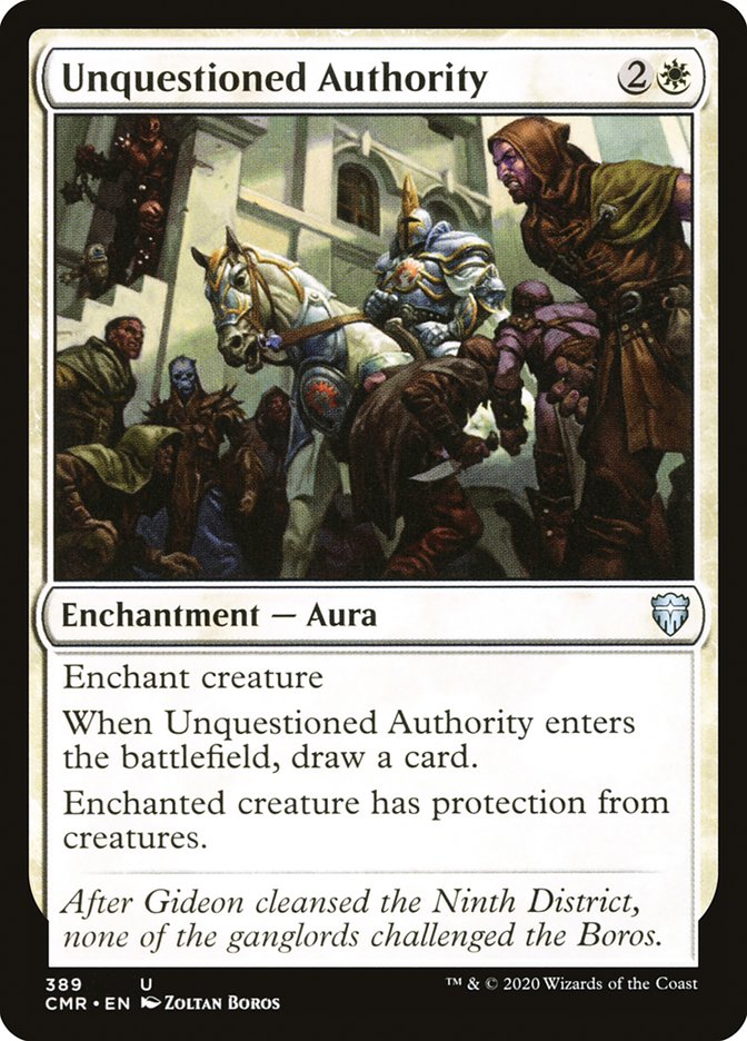 Unquestioned Authority cmr 389