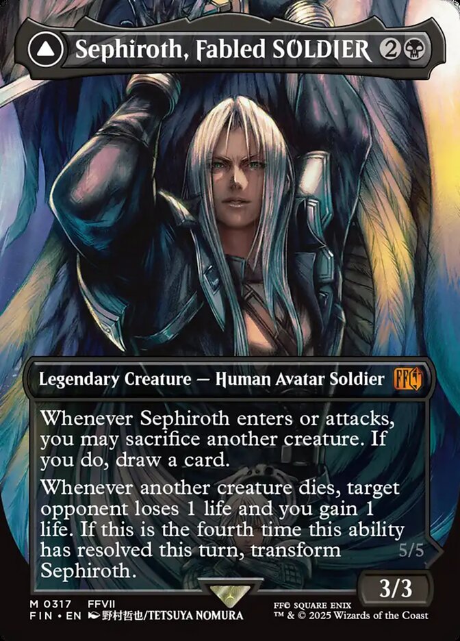 Sephiroth, Fabled SOLDIER // Sephiroth, One-Winged Angel fin 317