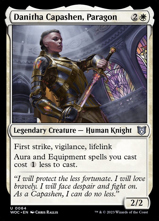 Danitha Capashen, Paragon woc 64