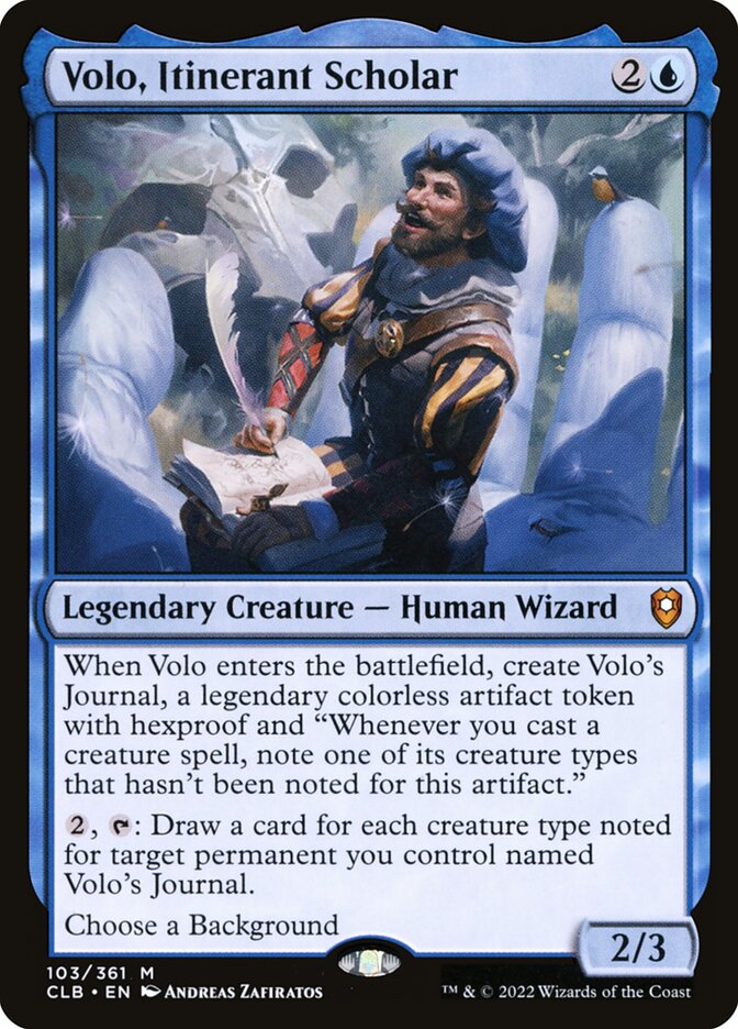 Volo, Itinerant Scholar clb 103