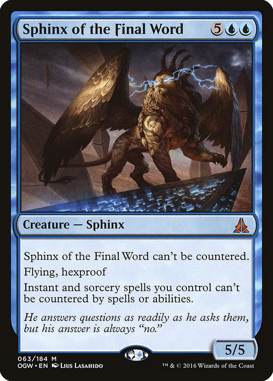 Sphinx of the Final Word ogw 63