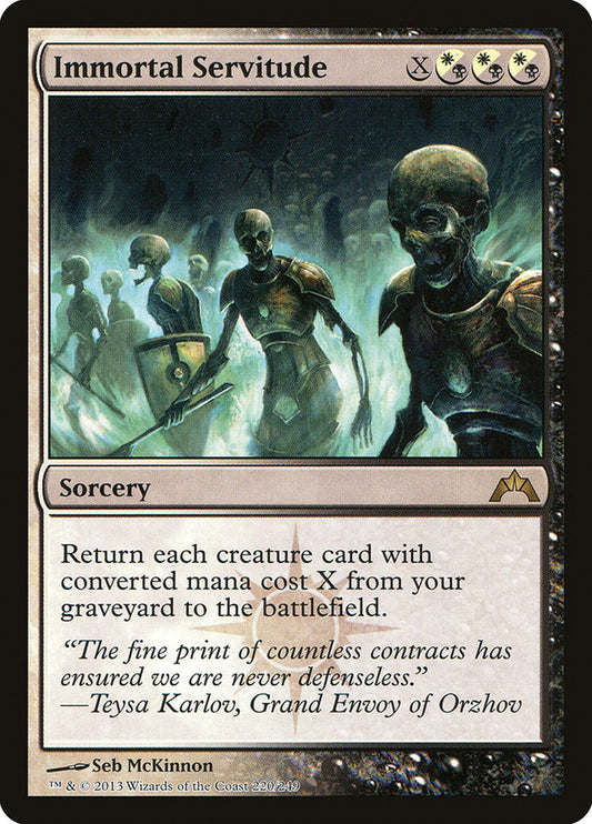 Immortal Servitude gtc 220