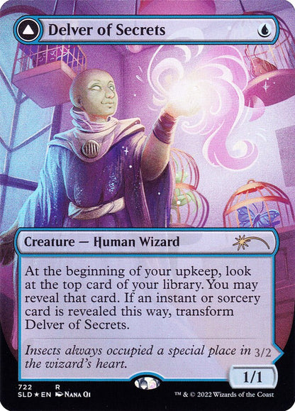 Delver of Secrets // Insectile Aberration sld 722