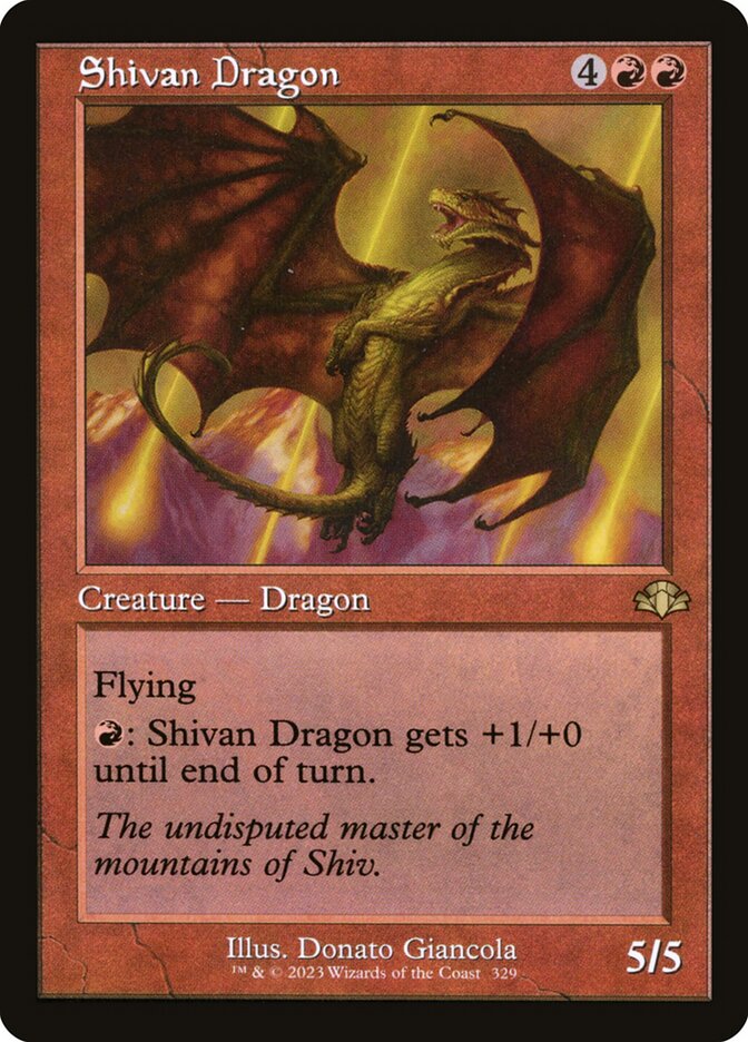 Shivan Dragon dmr 329