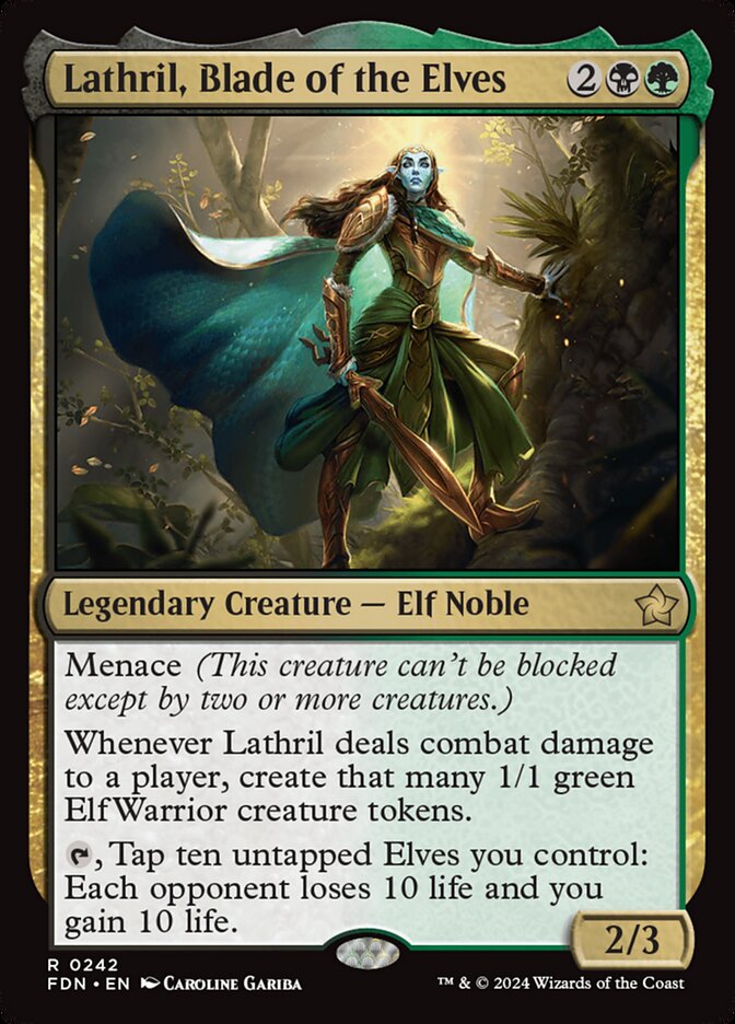 Lathril, Blade of the Elves fdn 242