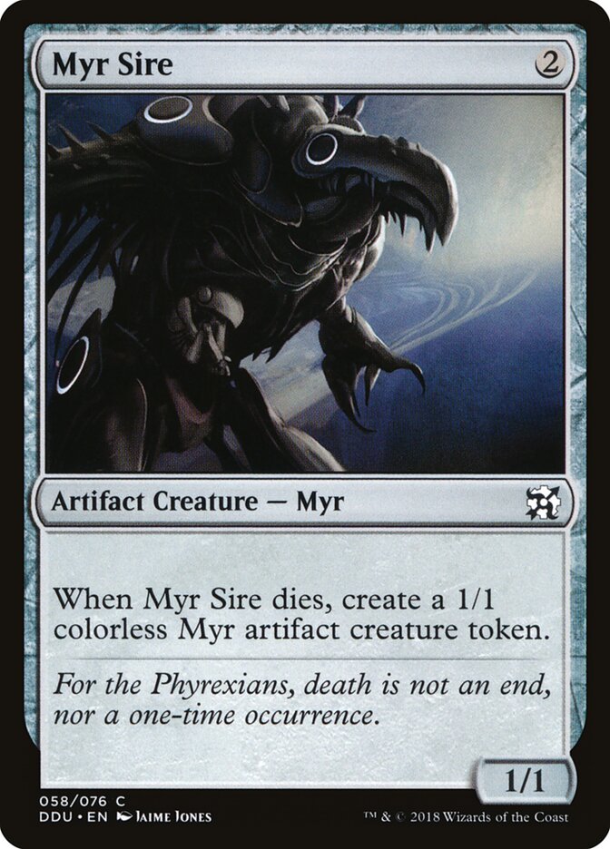 Myr Sire ddu 58