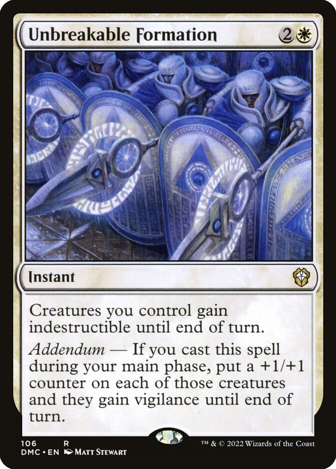 Unbreakable Formation dmc 106