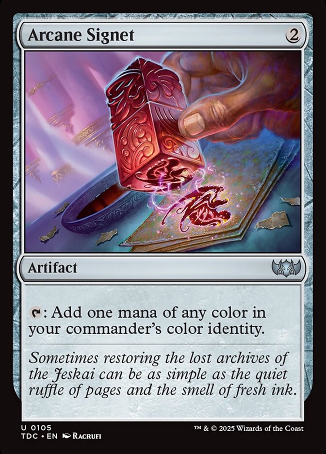 Arcane Signet tdc 105