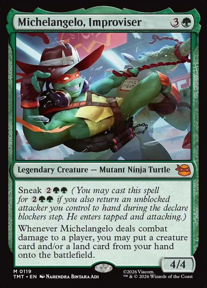 Michelangelo, Improviser tmt 119