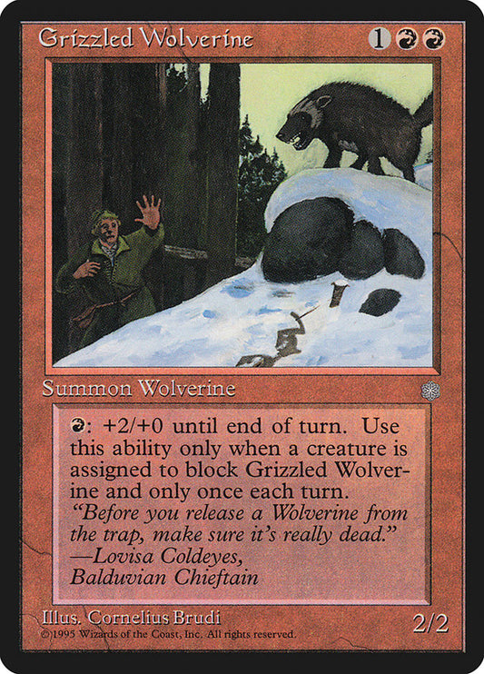 Grizzled Wolverine ice 192