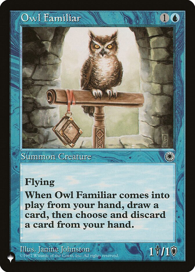 Owl Familiar plst POR-63