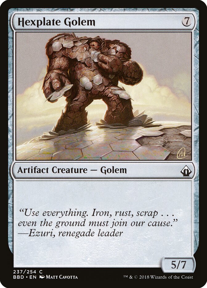 Hexplate Golem bbd 237