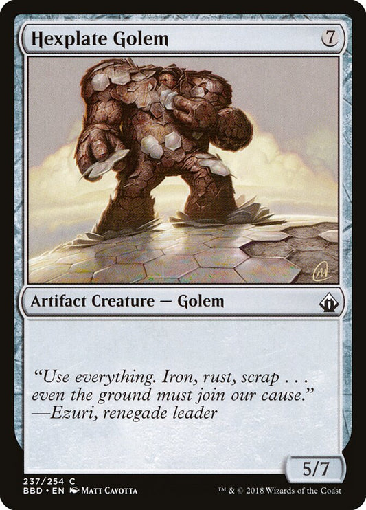 Hexplate Golem bbd 237