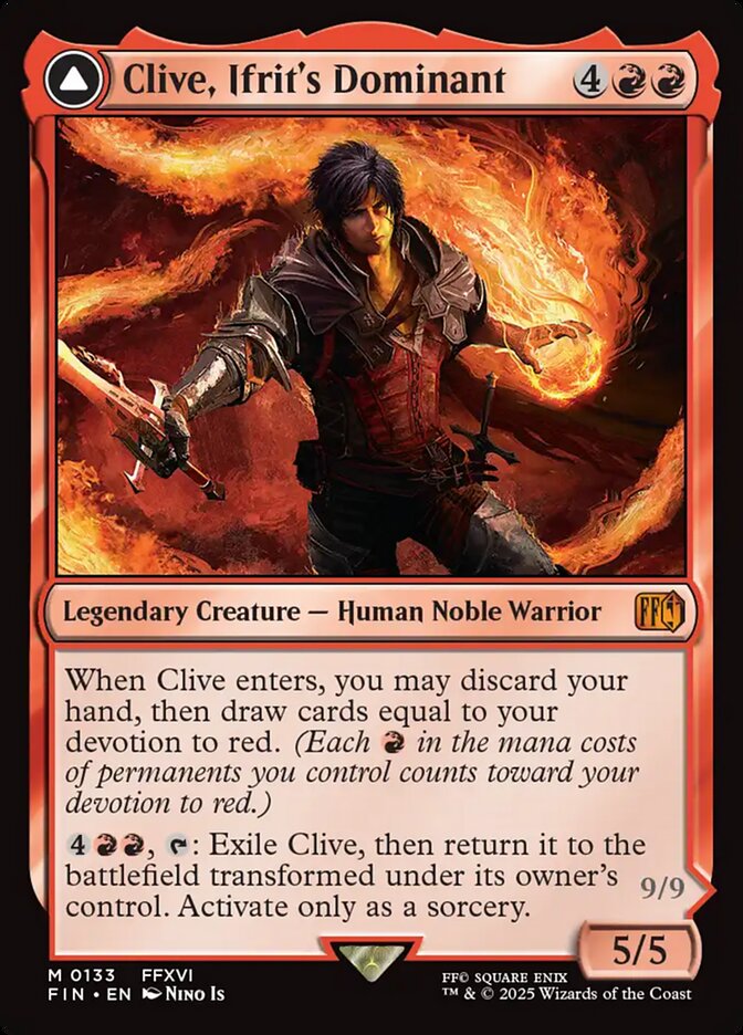 Clive, Ifrit's Dominant // Ifrit, Warden of Inferno fin 133
