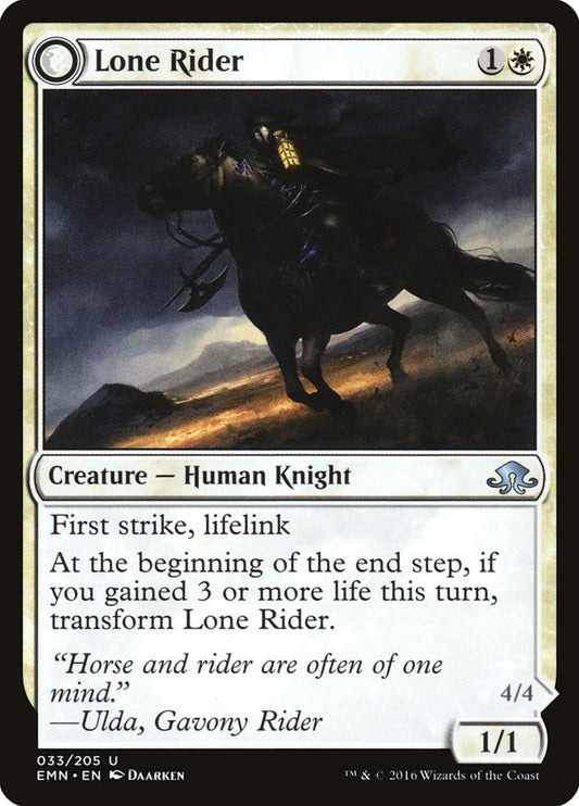 Lone Rider // It That Rides as One emn 33